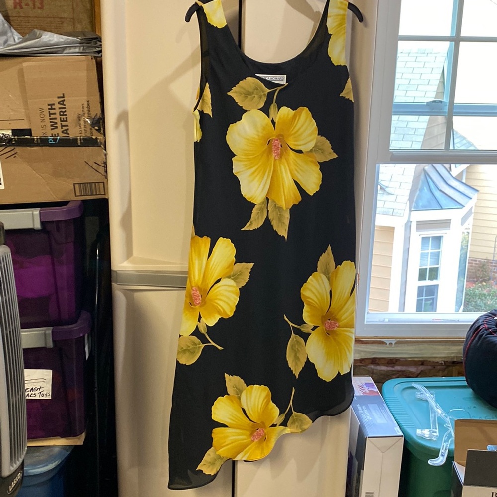 Hawaiian Print Dress